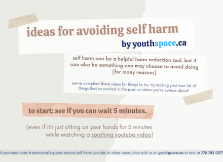 Ideas for Avoiding Self Harming